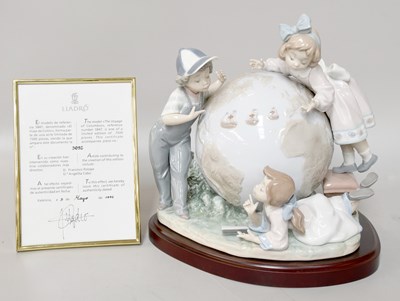 Lot 230 - A Lladro Porcelain Figure Group "Voyage of...