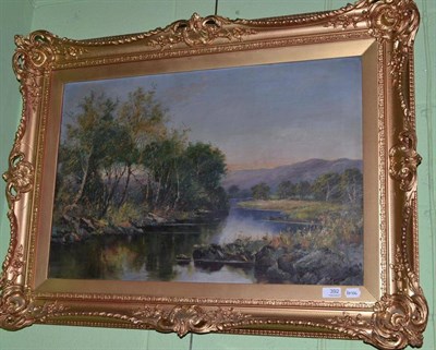 Lot 392 - English School (Early 20th Century), River landscape, oil on canvas, 51cm by 76cm