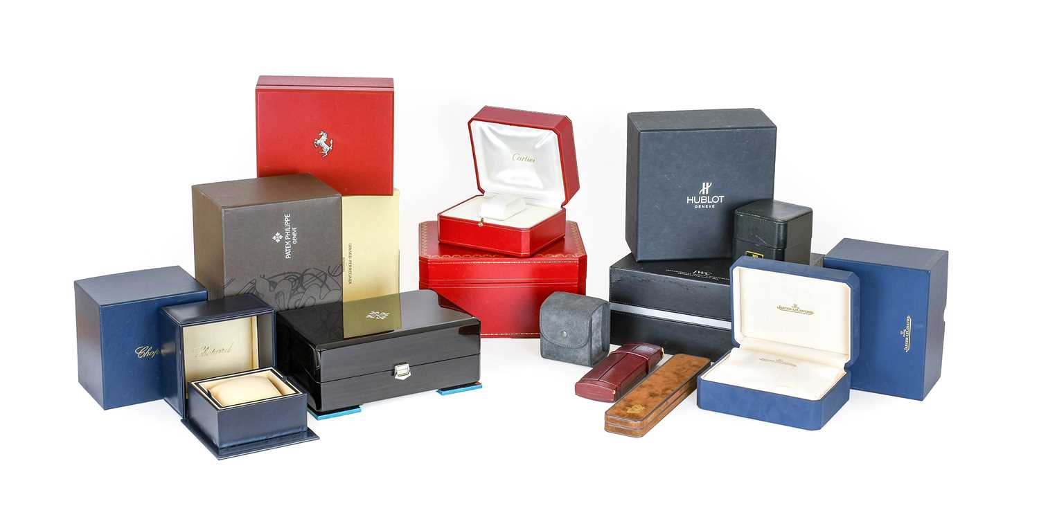 Lot 2413 - A Selection of Wristwatch Boxes, comprising of,...