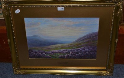 Lot 396 - Everett W Mellor (1878-1965) 'On The Moors Near Lofthouse', signed, watercolour and body...