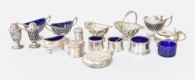 Lot 171 - A Collection of Assorted Silver, including two...