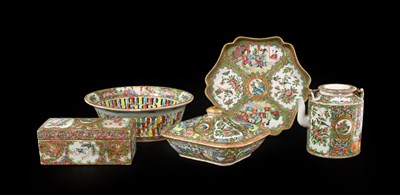 Lot 19 - A Cantonese Porcelain Stand, 19th century, of...