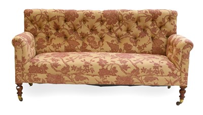 Lot 1264 - Aberford Interiors Button Back Sofa, on...