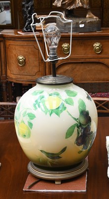 Lot 357 - A Potichomania Table Lamp, by Jenny...