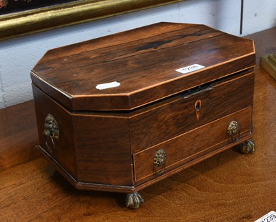 Lot 1238 - A Regency Rosewood Box