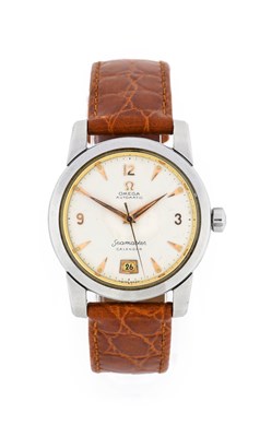 Lot 2279 - Omega: A Stainless Steel Automatic Calendar...