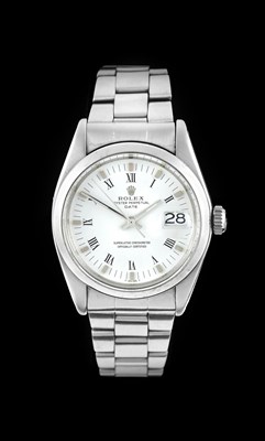 Lot 2258 - Rolex: A Stainless Steel Automatic Calendar...