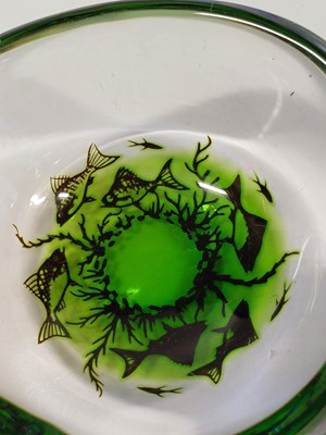 Lot 52 - Edward Hald for Orrefors: A Graal Glass Bowl,...
