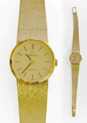 Lot 440 - A Lady's 9 Carat Gold Omega Geneve Wristwatch...