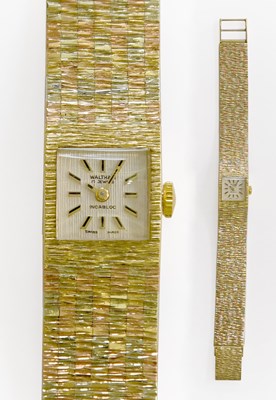 Lot 407 - A Lady's 9 Carat Gold Waltham Wristwatch, with...