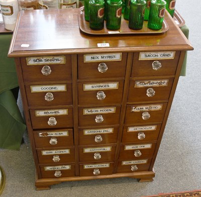 Lot 237 - A 19th Century Mahogany Apothecary Cabinet,...