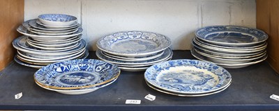 Lot 243 - A Collection of Pearlware Plates and Dishes...