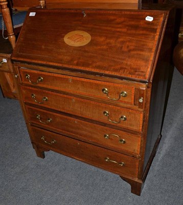 Lot 428 - An Edwardian inlaid mahogany bureau