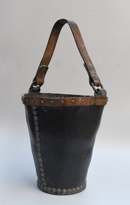 Lot 1127 - A 19th Century Leather Fire Bucket