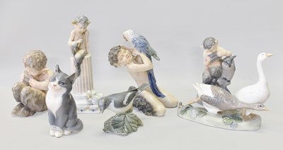 Lot 276 - A Group of Royal Copenhagen Porcelain Models,...