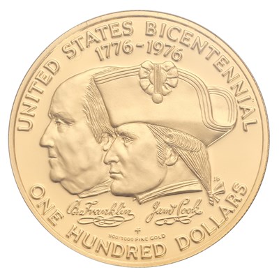 Lot 205 - Cook Islands, Proof One Hundred Dollars 1976,...