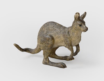 Lot 266 - An Austrian Cold Painted Bronze Kangaroo,...