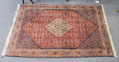 Lot 1217 - Bidjar Rug, the terracotta Herati field...