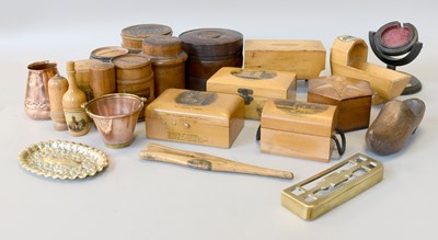 Lot 272 - A Collection of Mauchline Ware Boxes, an Isle...