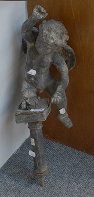 Lot 1070 - A 19th Century Figural Lead Water Feature...