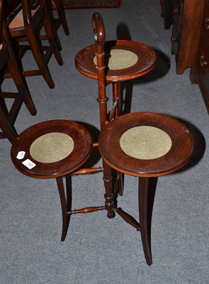 Lot 445 - A three tier cake stand