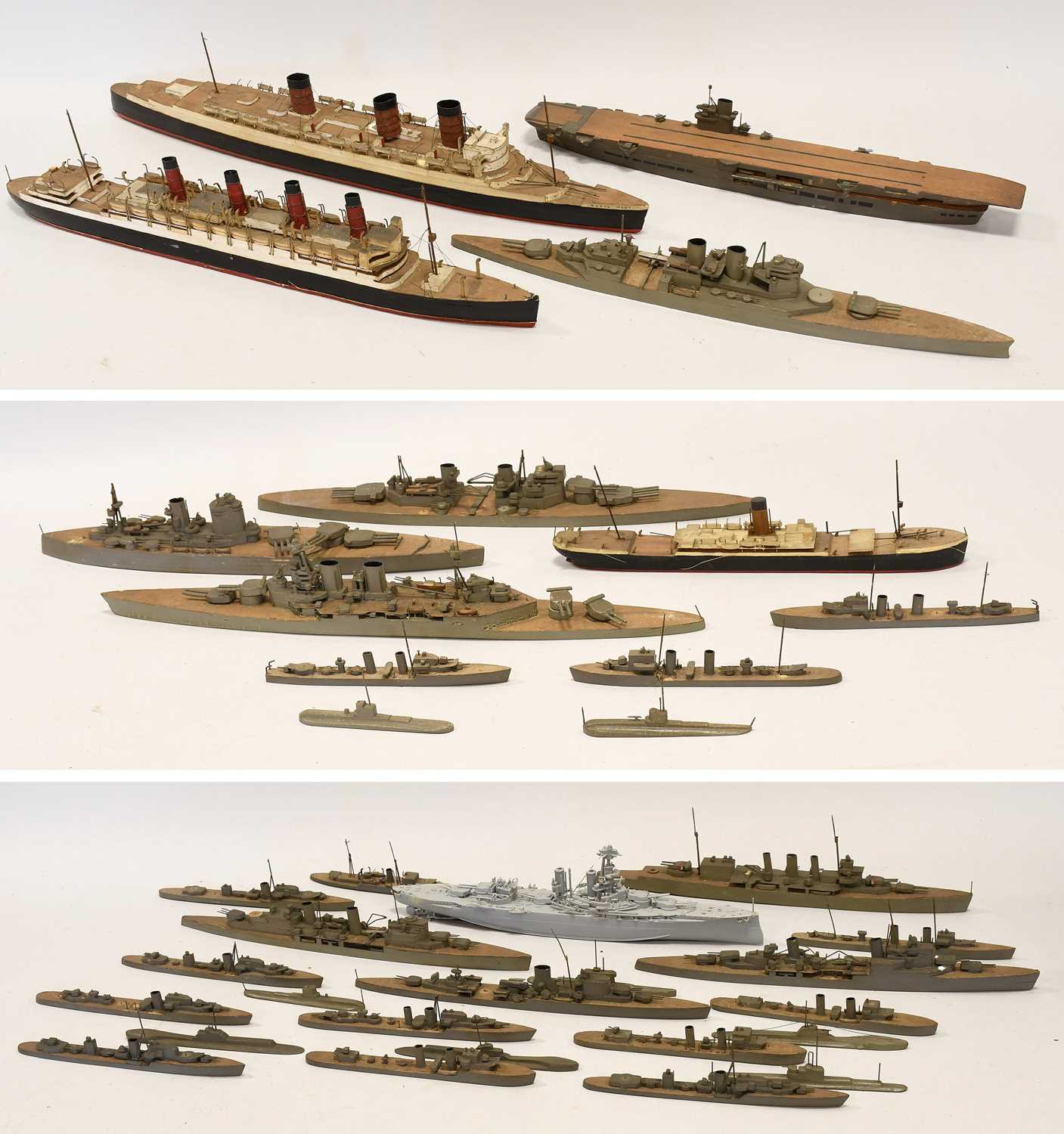 Lot 146 - Waterline Ship Models 1:600 Scale
