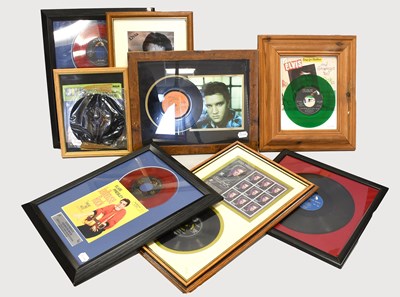 Lot 117 - Elvis Presley Various Framed Singles And LPs