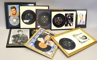 Lot 117 - Elvis Presley Various Framed Singles And LPs