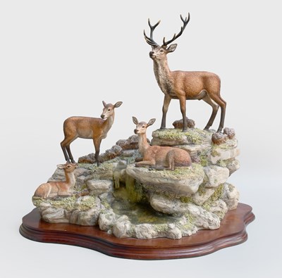 Lot 186 - Border Fine Arts 'Monarch of Glen Mhor' (Red...