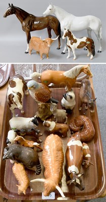 Lot 185 - Beswick Animals Including, Highland cow and...