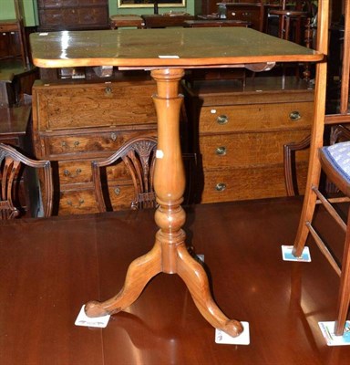 Lot 453 - 19th century mahogany tripod occasional table