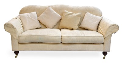 Lot 1272 - A Modern Scroll Back Sofa, 200cm by 107cm by 91cm