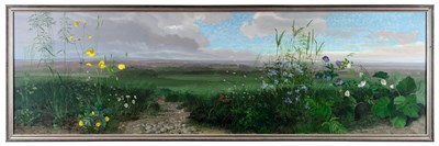 Lot 344 - Audrey Johnson (1918-2010) Panoramic landscape...