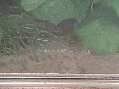 Lot 344 - Audrey Johnson (1918-2010) Panoramic landscape...