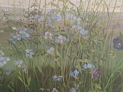 Lot 344 - Audrey Johnson (1918-2010) Panoramic landscape...