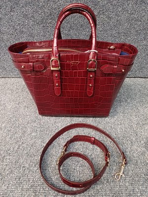 Lot 1041 - Aspinal of London Marylebone Croc Leather Tote...