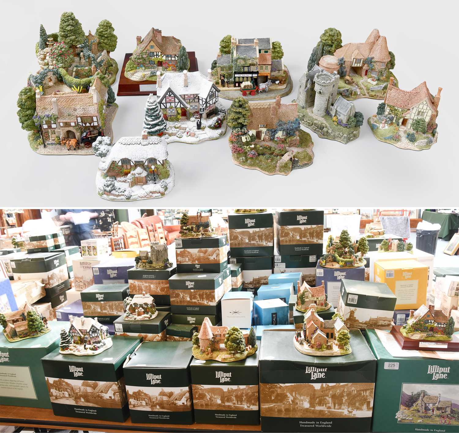 Lot 225 - Lilliput Lane: A collection of approximately...