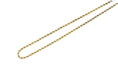 Lot 390 - A Rope Twist Chain, with applied plaque...