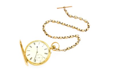 Lot 454 - An 18 Carat Gold Full Hunter Pocket Watch,...