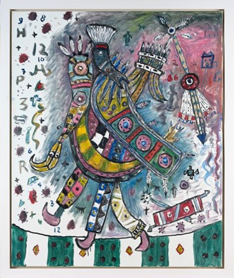 Lot 453 - Alan Davie (1920-2014) Scottish "Walking the...