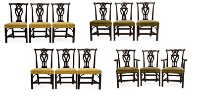 Lot 506 - A Set of Six George III Carved Mahogany Dining...