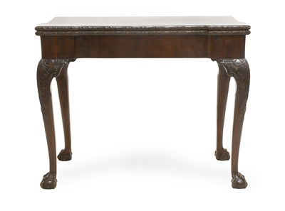 Lot 504 - A George III Carved Mahogany Games Table, 3rd...