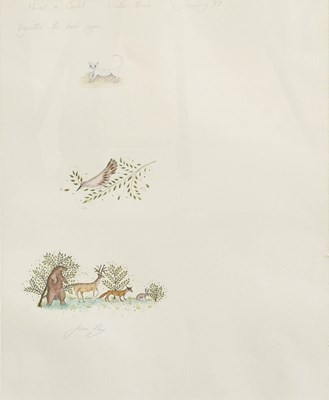 Lot 1011 - Jane Ray (b. 1960) "Vignettes for text pages"...