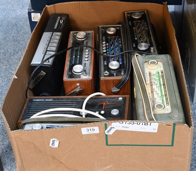 Lot 319 - A Collection of Six Roberts Radios and another