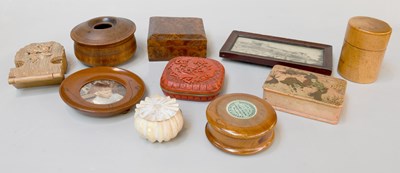 Lot 330 - A Small Collection of Boxes, including a 19th...