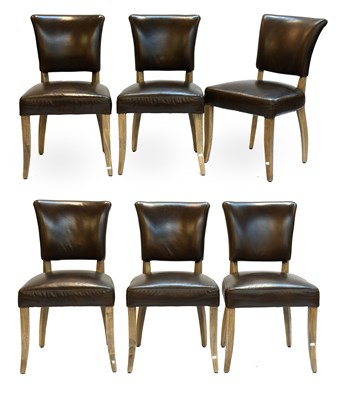 Lot 1258 - A Set of Six Timothy Oulton Dining Chairs,...