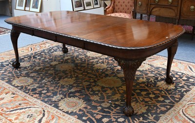 Lot 1174 - A Victorian Mahogany Wind Out Dining Table,...