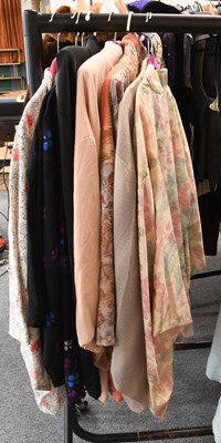 Lot 1130 - Eight 20th Century Japanese Silk Kimono Style...