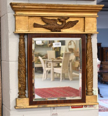 Lot 1190 - A Gilt Framed Mirror, composed of 19th century...