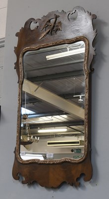 Lot 1235 - A George III Style Fretwork Mirror, 49cm by 93cm